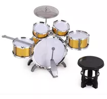 Bateria Musical Juguete Jazz Drum Niño 5 Tambores + Piso