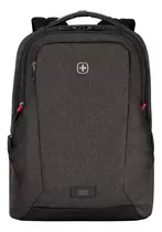 Wenger Mochila Mx Professional Para Laptop De 16 Pulgadas Color Gris Diseño De La Tela Poliéster