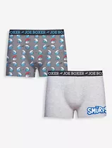 Pack 2 Boxers Estampados Los Pitufos - Joe Boxer Hombre