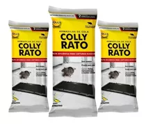 Armadilha Adesiva Ratoeira Com Cola - Colly Rato - 3 Pares