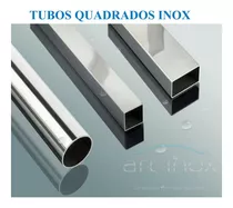 Tubo Inox Quadrado 30x30 Polido - 60 Centimetros