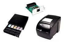 Kit Impressora Rj45 + Gaveta De Dinheiro Gd-56 Bematech + Nf