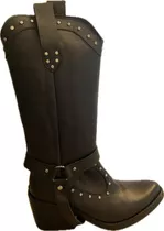 Bota Texana Cuero Mujer Desmontable Dos En Uno !