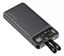 Carregador Portatil 10000mah 66w Powerbank + 2cabos Turbo 