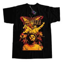 Remera De Algodon Estampada Fito Paez Mariposa Dtf