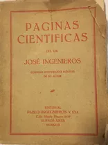 Libro Antiguo Paginas Cientificas Jose Ingenieros