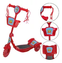 Patinete Infantil Com 3 Rodinhas E Luz Led Toy Story Menino