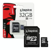 Memoria Micro Sd Kingston 32gb C/adaptador Clase