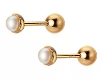 Aros 18 Kilates (18k) Para Bebe Atornillados