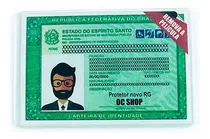 Capa Proteção P/ Novo Rg Identidade Cristal Rígida 50und