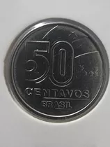 Moeda De 50 Centavos 1990 Flor De Cunho ( Rendeira)