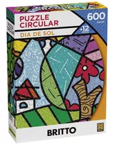 Puzzle Romero Britto Dia De Sol Circular 600 Peças - Grow