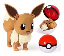 Pokebola Com Pokemon Eevee De Brinquedo Articulado Dobra