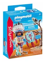 Playmobil Special Plus 70062,jefe Nativo Americano Y Halcón!