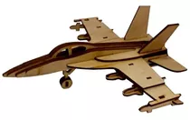 Quebra-cabeça 3d Miniatura Avião Caça F-14 Em Mdf Arte