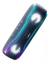 Caixa De Som Bluetooth Wisetiger F10c 25w Ipx7 Estéreo Hi-fi Rgb Cor Preto