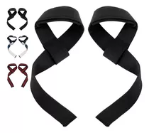 Lifting Straps Gym Crossfit Pesas Correas Levantamiento Par Color Negro