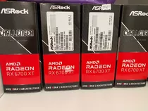 Placa De Vídeo Rx 6700 Xt Challenger Asrock Amd Radeon, 12gb