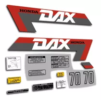 Calcos Honda Dax St 70 1993 Moto Gris Metalizad Kit Completo