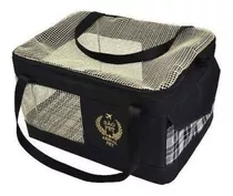 Bolsa Transporte P/ Avião Cia Azul Gato E Cachorro Cor Preta Cor Preto