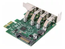 Chenyang Cy Low Profile 4 Ports Pci-e To Usb 3.0 Hub Pci Exp