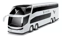 Onibus Miniatura Viação Petrolium Coleção Roma Brinquedo Cor Branco