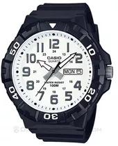 Reloj Casio Mrw-210h-7avdf Para Hombre, Color De Correa Negro, Color De Bisel, Color De Fondo Negro, Color De Fondo Blanco