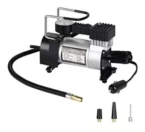 Compresor De Aire Mini A Batería Portátil Oregon Com001 35l 150w 12v Plateado