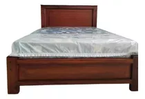  Colchon 2 Plazas + Cama Con Madera Lineal