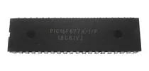 Microcontrolador Microchip Pic 16f877a - I/p 40 Pines 