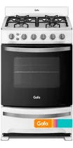 Cocina Gafa Cgb56 Gas Natural 4 Hornallas  Blanca 220v Puerta Con Visor 60l