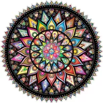 Bgraamiens Puzzle Geométrico Mandala Colorida 1000