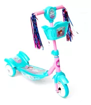 Patinete Infantil 3 Rodas Rosa Menina Com Led Unitoys Turma Da Aventura