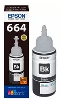 Botellas De Tinta Impresora Epson L120 Negra - T664 De 70ml