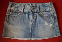 Pollera De Jean American Eagle Talle M/l