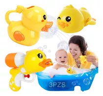 3pzs Juguete De Baño Para Bebé Patito Amarillo Regalo Bebé