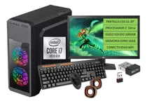 Cpu Computador Core-i7 10ma/ssd 1000gb/16gb/led 20/i5/i3/wif