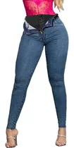 Calça Jeans Feminina Super Lipo Sawary Com Cinta Modeladora 