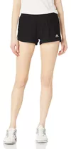 Shorts Para Mujer 3 Franja Lateral Negro Xl