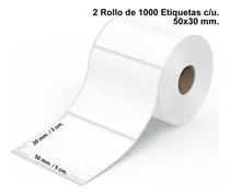 Caja 48 Rollos De Etiquetas 57x40 Mm.