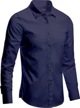 Camisa Social Masculina Slim Fit Pronta Entrega Bikewear