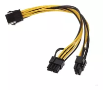 Cabo Adaptador Y Splitter Pci-e Entrada 8pin 2 Saidas 6+2pin