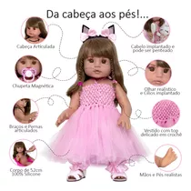 100% Silicone Bailarina Banho Enxoval Fada Madrinha Reborn