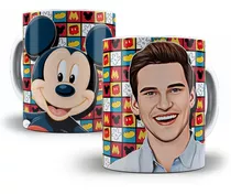 Caneca Mickey Mouse Com Sua Caricatura Personalizada