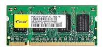 Memoria Sodimm Elixir 1gb Ddr2 800mhz Pc2-6400s Notebook