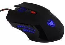 Mouse Garmer Óptico Usb 2.400dpi Luces Led Ajusta 6 Botones