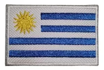 Parche Insignia Bordada Bandera Uruguay 6x4 Cm Pabellón 