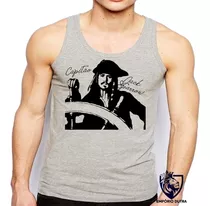 Camiseta Unissex Infantil Adulto Capitão Jack Sparrow Pirata