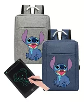 Maleta Morral Stitch Maletin Combo Incluye Tableta