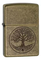 Encendedor Zippo Arbol De La Vida Bronce Antiguo + Regalo